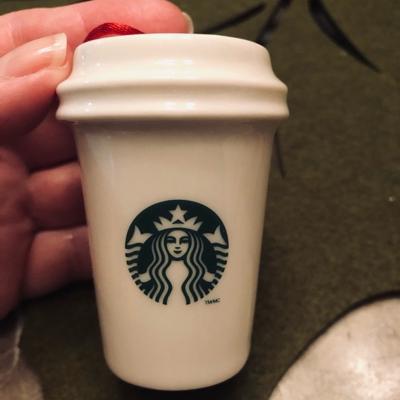 Starbucks Porcelain Holiday Ornament circa 2014 - Picture 1 of 6